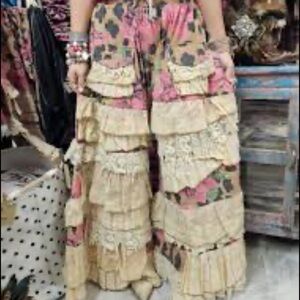 Boho Chic Floral Wide-Leg Pants